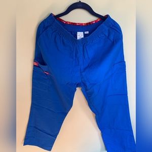 Dickies bright blue scrub pants womens medium uniform nurse
